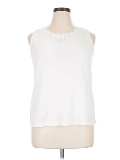 Pre-owned White Stag Sleeveless Top White Halter Neckline Tops