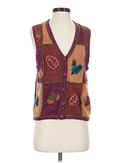 Pre-owned White Stag Sweater Vest In Brown