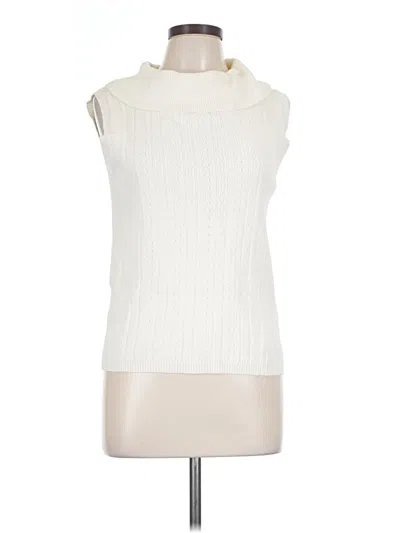 Pre-owned White Stag Sweater Vest In Ivory