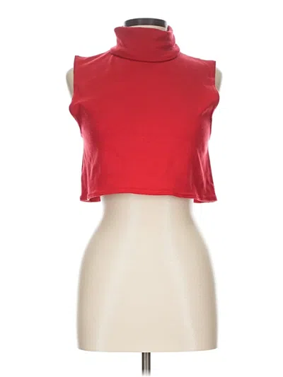 Pre-owned White Stag Tank Top Red Halter Neckline Tops