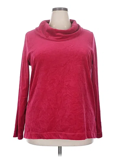 Pre-owned White Stag Turtleneck Sweater In Burgundy