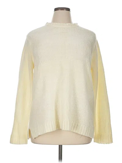 Pre-owned White Stag Turtleneck Sweater In White