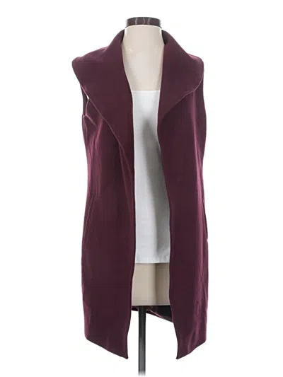 Pre-owned White Stag Vest In Burgundy