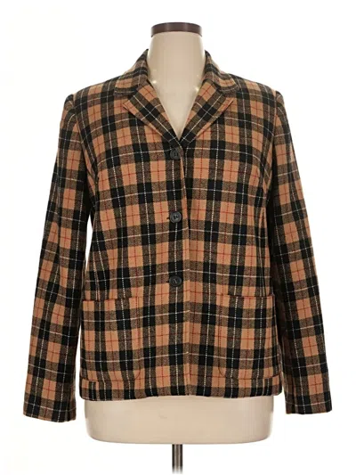 Pre-owned White Stag Wool Blazer Jacket In Brown