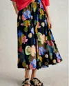 White Stuff Abigail Midi Skirt In Navy In Multi