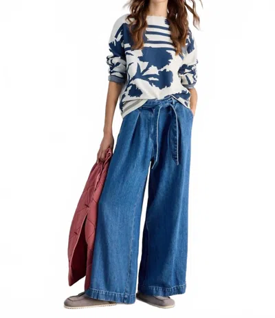 White Stuff Fabia Floral Sweater In Ivory Multi In Blue