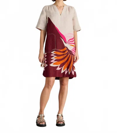 White Stuff June Linen Dress In Natural In Multi