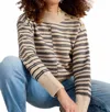 White Stuff Mix Stripe Sweater In Natural In Multi