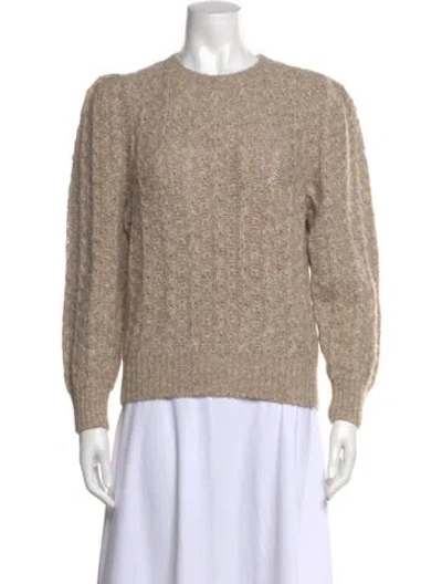 Pre-owned White + Warren Baby Alpaca Crew Neck Sweater