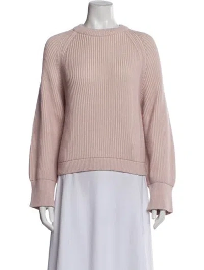 Pre-owned White + Warren Bateau Neckline Sweater W/ Tags In Pink