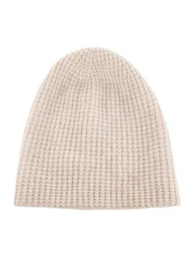 Pre-owned White + Warren Beige Cashmere  Winter Beanie In Neutrals