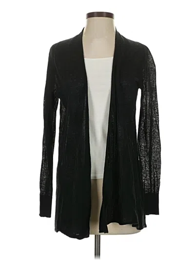 Pre-owned White + Warren Cardigan Sweater In Black
