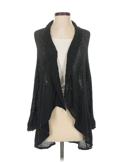 Pre-owned White + Warren Cardigan Sweater In Black