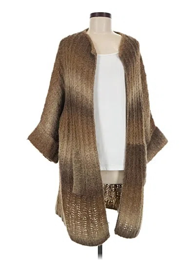 Pre-owned White + Warren Cardigan Sweater In Brown