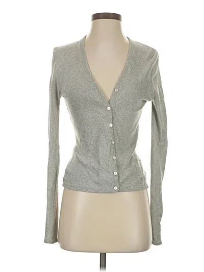 Pre-owned White + Warren Cardigan Sweater In Gray