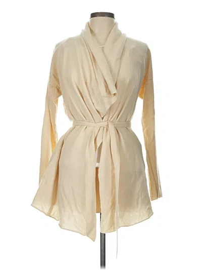 Pre-owned White + Warren Cardigan Sweater In Ivory