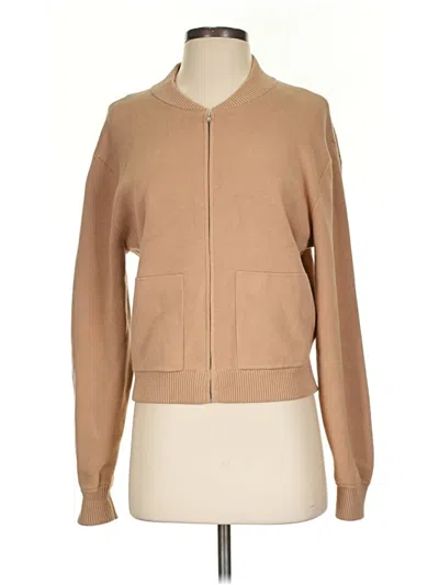Pre-owned White + Warren Cardigan Sweater In Tan