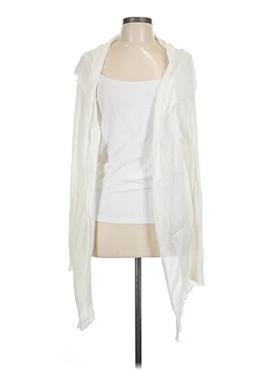 Pre-owned White + Warren Cardigan Sweater In White