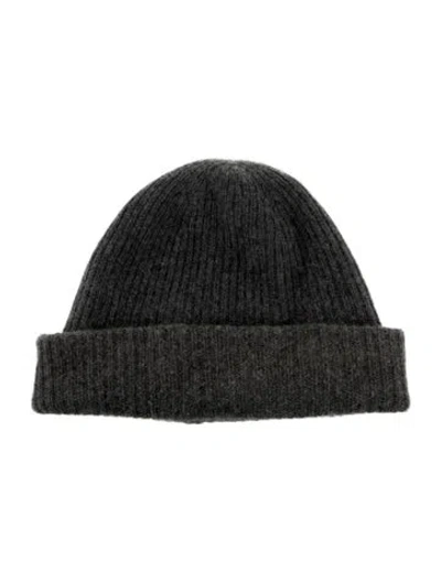 Pre-owned White + Warren Cashmere Beanie In Gray