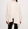 White + Warren Cashmere Blend Open Poncho In Ivory In Multi