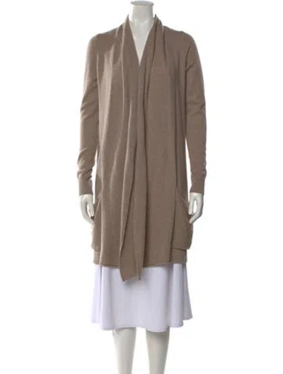 Pre-owned White + Warren Cashmere Cowl Neck Sweater In Neutral