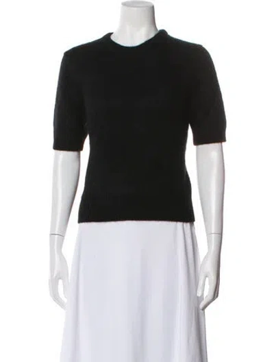 Pre-owned White + Warren Cashmere Crew Neck Sweater In Blue