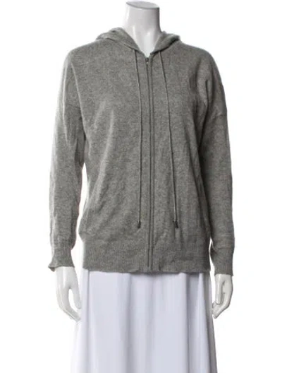 Pre-owned White + Warren Cashmere Crew Neck Sweater In Blue