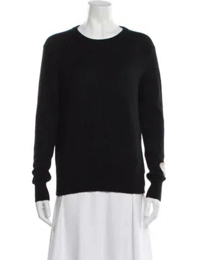 Pre-owned White + Warren Cashmere Crew Neck Sweater In Blue