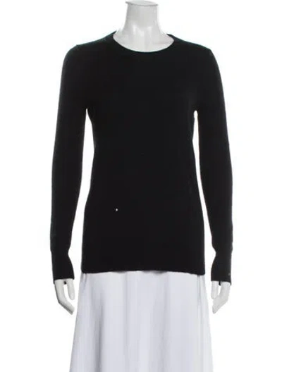 Pre-owned White + Warren Cashmere Crew Neck Sweater In Blue