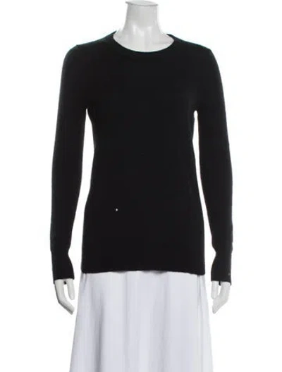 Pre-owned White + Warren Cashmere Crew Neck Sweater In Blue