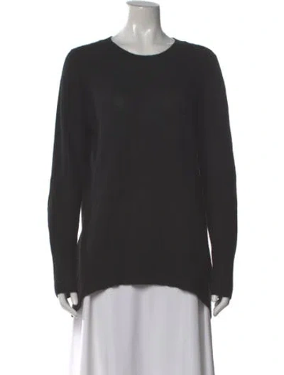 Pre-owned White + Warren Cashmere Crew Neck Sweater In Gray