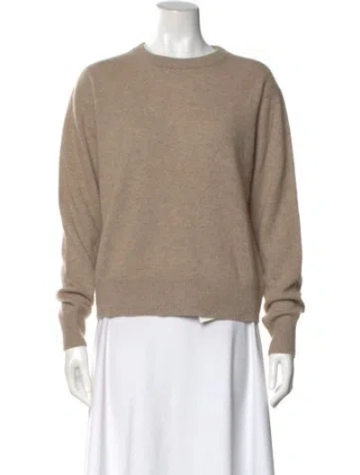 Pre-owned White + Warren Cashmere Crew Neck Sweater In Neutral