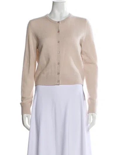 Pre-owned White + Warren Cashmere Crew Neck Sweater In Neutral