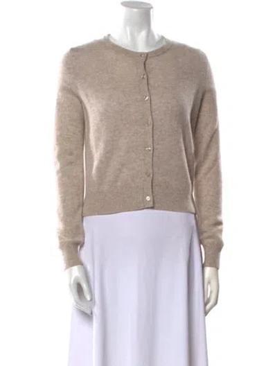 Pre-owned White + Warren Cashmere Crew Neck Sweater In Neutral
