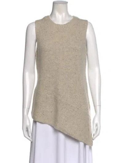 Pre-owned White + Warren Cashmere Crew Neck Sweater In Neutral