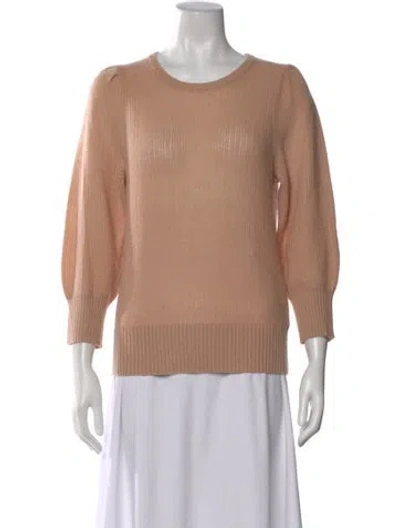 Pre-owned White + Warren Cashmere Crew Neck Sweater In Neutral