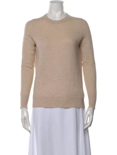 Pre-owned White + Warren Cashmere Crew Neck Sweater In Neutral