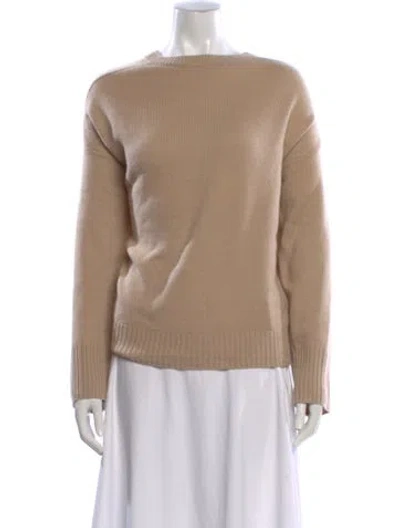 Pre-owned White + Warren Cashmere Crew Neck Sweater In Neutral
