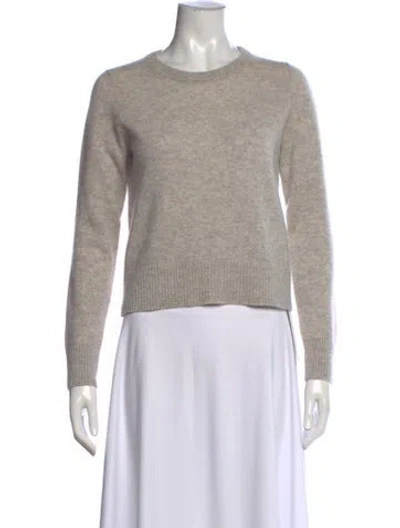 Pre-owned White + Warren Cashmere Crew Neck Sweater In Neutral