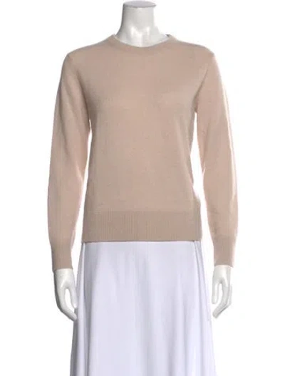 Pre-owned White + Warren Cashmere Crew Neck Sweater In Neutral