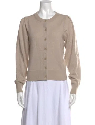 Pre-owned White + Warren Cashmere Crew Neck Sweater In Neutrals