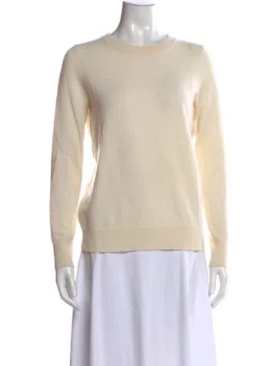 Pre-owned White + Warren Cashmere Crew Neck Sweater In Neutrals
