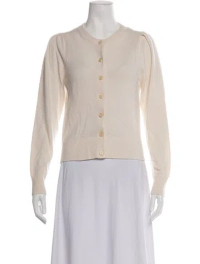 Pre-owned White + Warren Cashmere Crew Neck Sweater In Neutrals