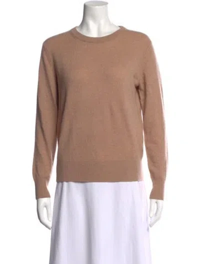 Pre-owned White + Warren Cashmere Crew Neck Sweater In Neutrals