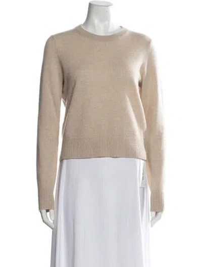 Pre-owned White + Warren Cashmere Crew Neck Sweater In Neutrals