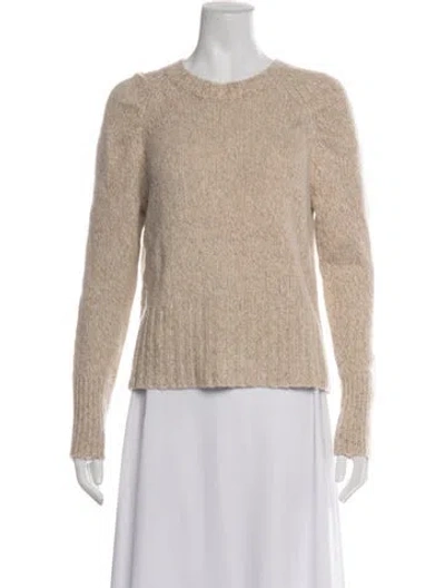 Pre-owned White + Warren Cashmere Crew Neck Sweater In Neutrals