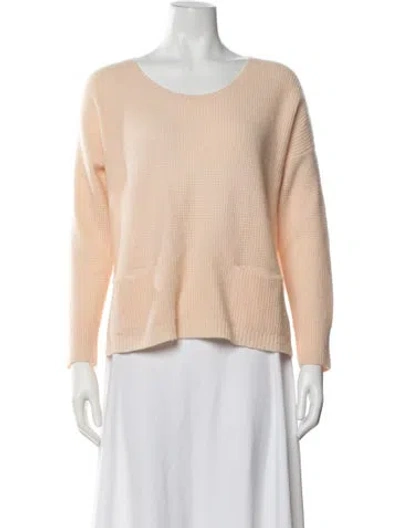 Pre-owned White + Warren Cashmere Crew Neck Sweater In Neutrals