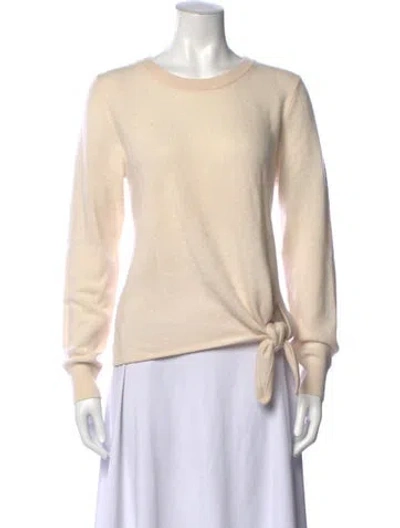 Pre-owned White + Warren Cashmere Crew Neck Sweater In Neutrals