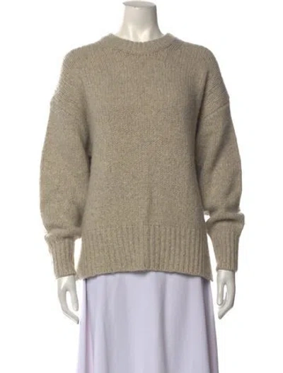Pre-owned White + Warren Cashmere Crew Neck Sweater In Neutrals
