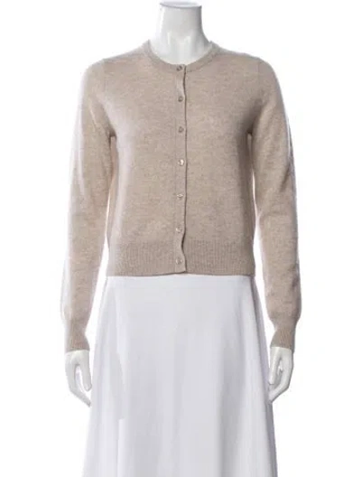 Pre-owned White + Warren Cashmere Crew Neck Sweater In Neutrals